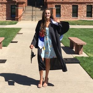 Baby blue floral dress